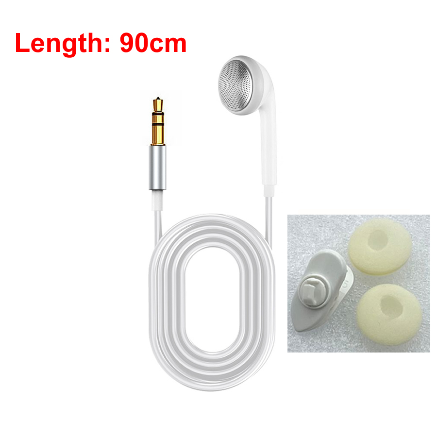 3.5mm High End Single Side Mono Earphone Mono Wired Headset For Mobile Phone Mp3 Radio Bluetooth Audio Receiver Short Line: PURPLE