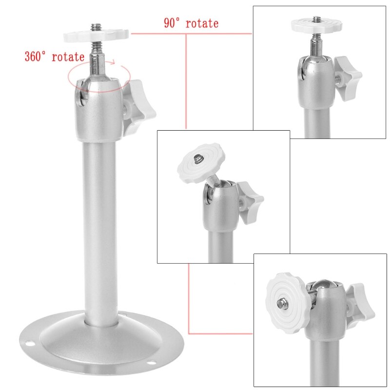 360 Degree Adjustable Projector Ceiling Mount Stand Wall Projector Bracket Metal