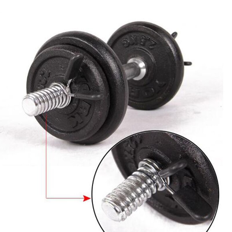 1 Piece 24/25/28/30 Mm Barbell Clamp Spring Collar Clips Gym Weight Dumbbell Lock Standard Lifting Kit Barbell Lock