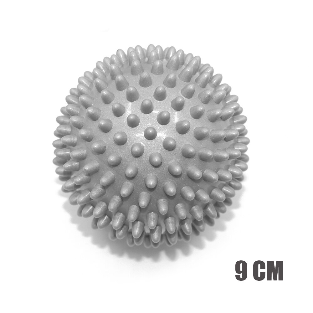 7.5cm/9cm 8 färger pvc massagebollar fitnessbollar muskelavslappningsapparat triggerpunkt fitnessutrustning bollar handfot relax: Grå