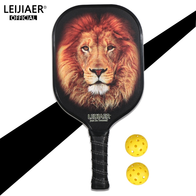 Pickleball raqueta de fibra de carbono pepinillo los deportes 400mmX200mm: Lion PK-061