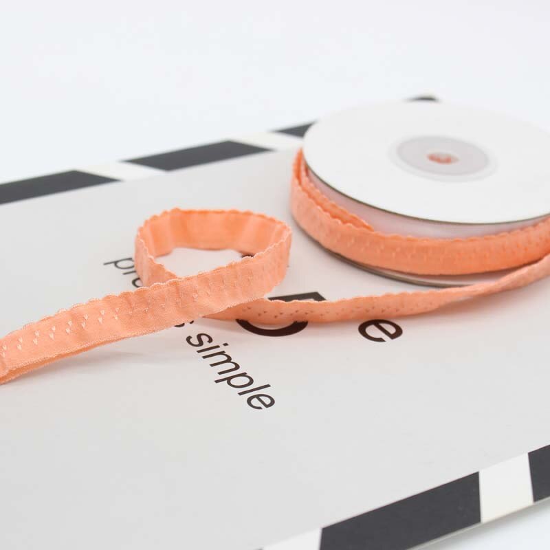 Meetee 22/45m 11mm nylon elastische band voor ondergoed schouderband dubbellaagse rand vouw bh-riem veerbanden diy naaien: Abrikoos / 45 mm