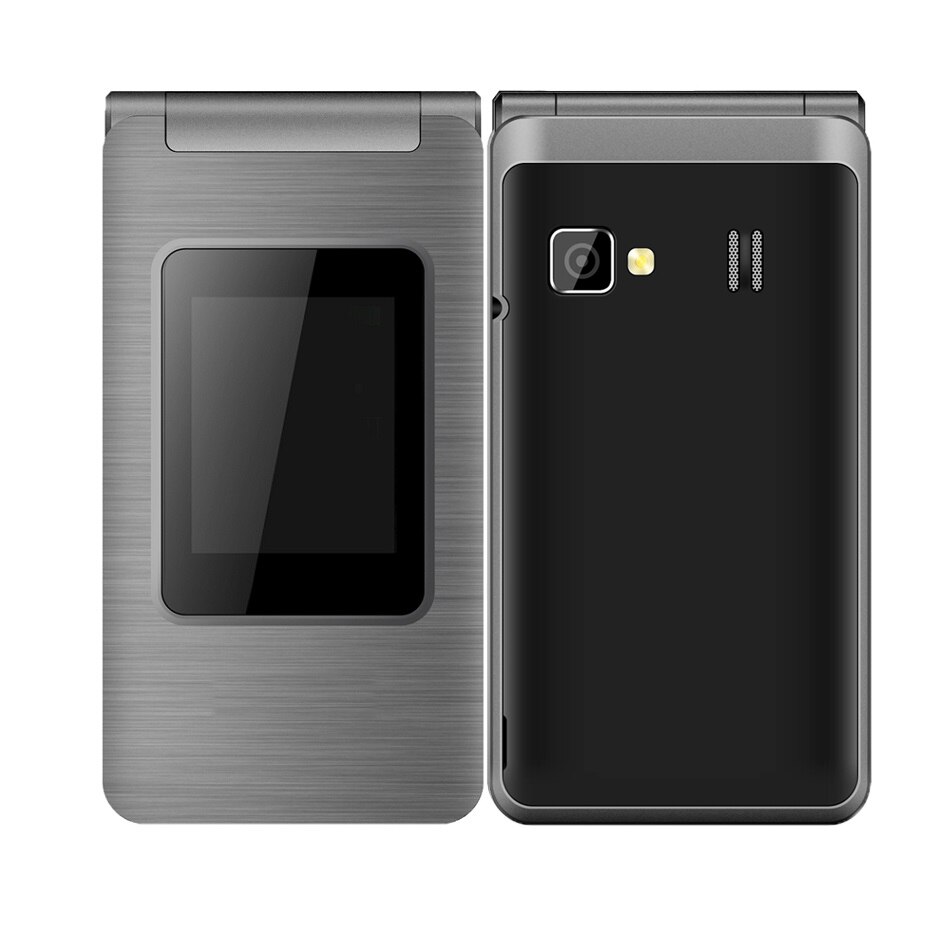 Dual Screen Flip Mobile Cell Phone 2.8 inch MTK Du... – Grandado