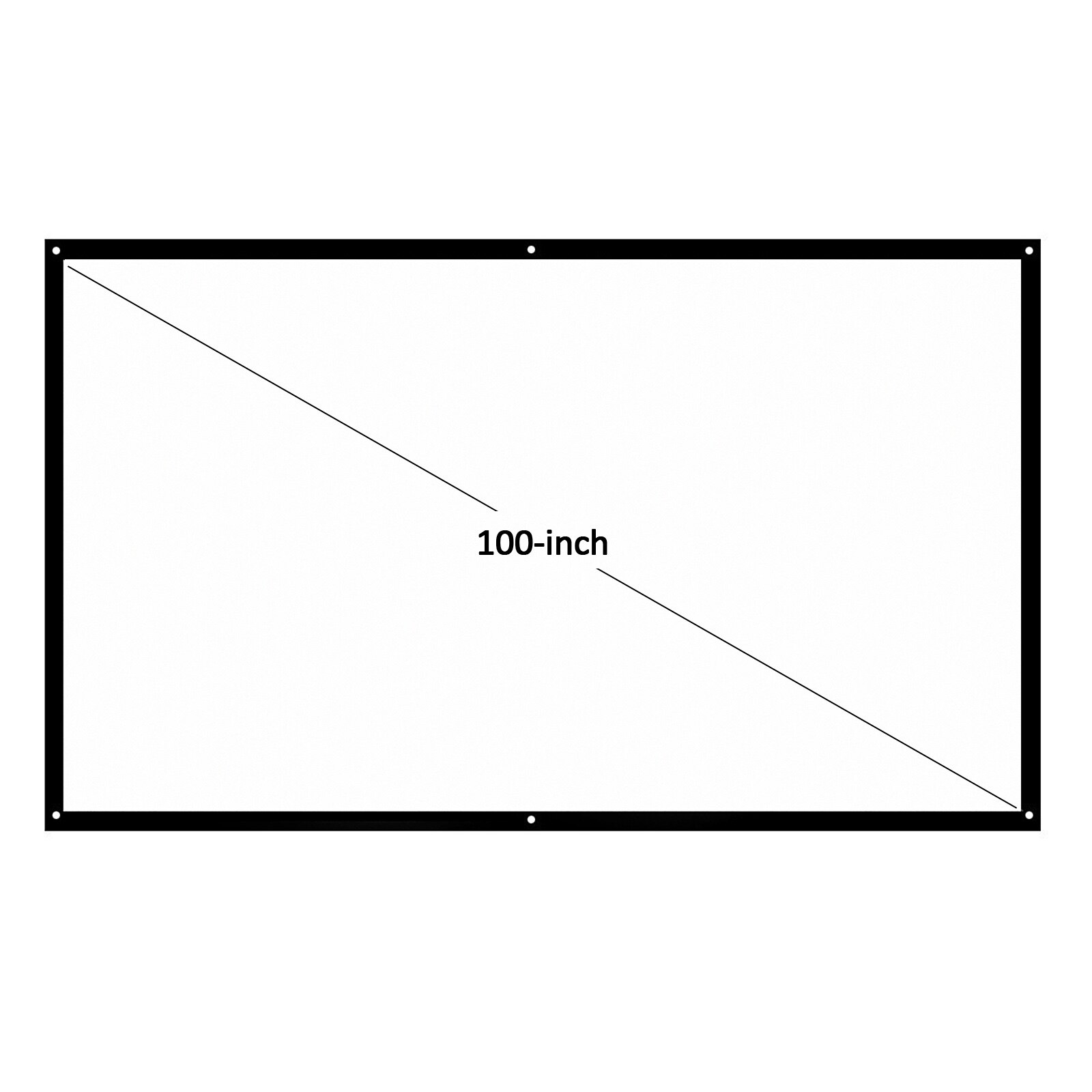 Projector Screen Portable HD Projection Screen Foldable Wall Mounted for Home Theater Office Movies Indoors Outdoor