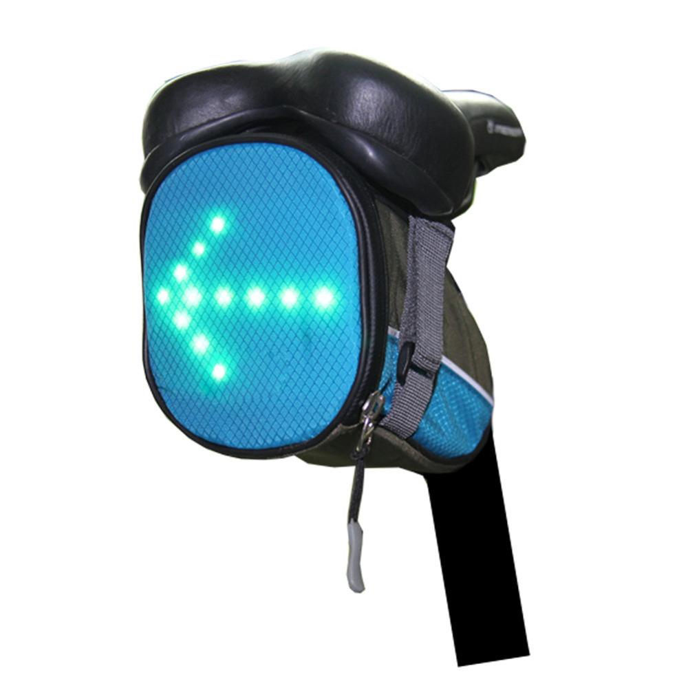 Led Fietsen Zadel Fiets Onder Seat Bike Bag Reflecterende Richtingaanwijzer Richting Indicator Licht