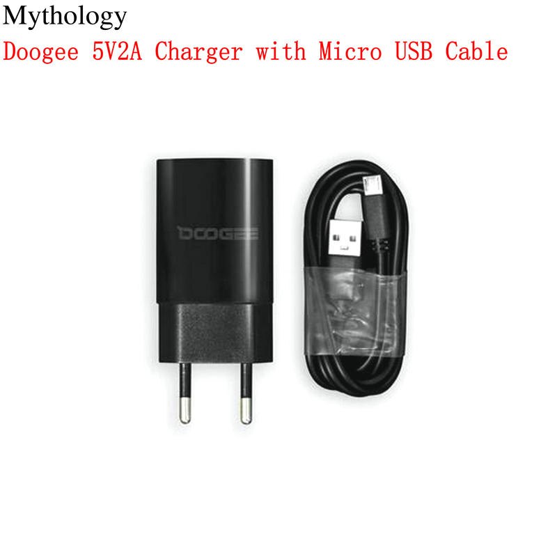 Per cavo Micro USB originale Doogee N20 Pro X95 N20 S40 Pro S55 S55 Lite 5V2A 10W spina ue caricabatterie da viaggio connettore telefono cellulare