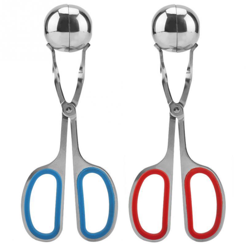 Meatball Maker Stainless Steel Mold Filling DIY Rice Fish Meat Ball Maker Meatballs Spoon Clip Kitchen Tools Meatball Machine