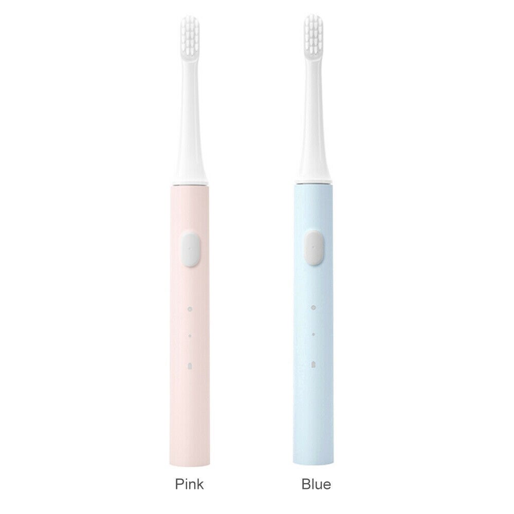 XIAOMI-cepillo de dientes eléctrico inteligente Mijia T100, cepillo de dientes sónico IPX7, resistente al agua, con cabezal: T100-Pink and Blue