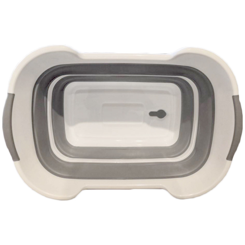 Filbake, baño para perros, bañeras plegables para ducha de bebé, accesorios portátiles, cesta de almacenamiento de ropa sucia plegable, seguridad: With Drainage button