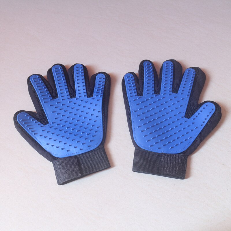 Pet Grooming Glove Bath Brush Cat Dog Comb Massage Brush Hand Shaped Cleaning Gloves Hair Dematting Remover Pet Grooming Tools