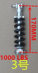 Mountain bike 170MM shock absorber   Bicycle spring shock absorber folding bike shock absorber Bicycle frame accessories: 3