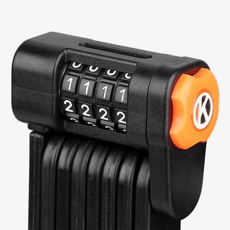 Bicycle Lock Alloy Steel Folding Lock Mtb Road Bike Lock Anti-Theft Lock Password Lock Safe Cycling Accessories