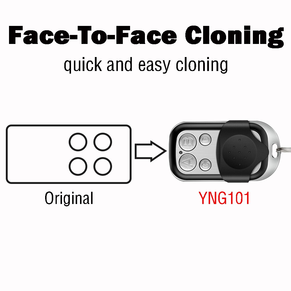Clone DASPI Remplacement À Télécommande DASPI POPS2 ZERO 2 DASPI HEUREUX 2 4 Porte De Garage Télécommande 433mhz Code Fixe