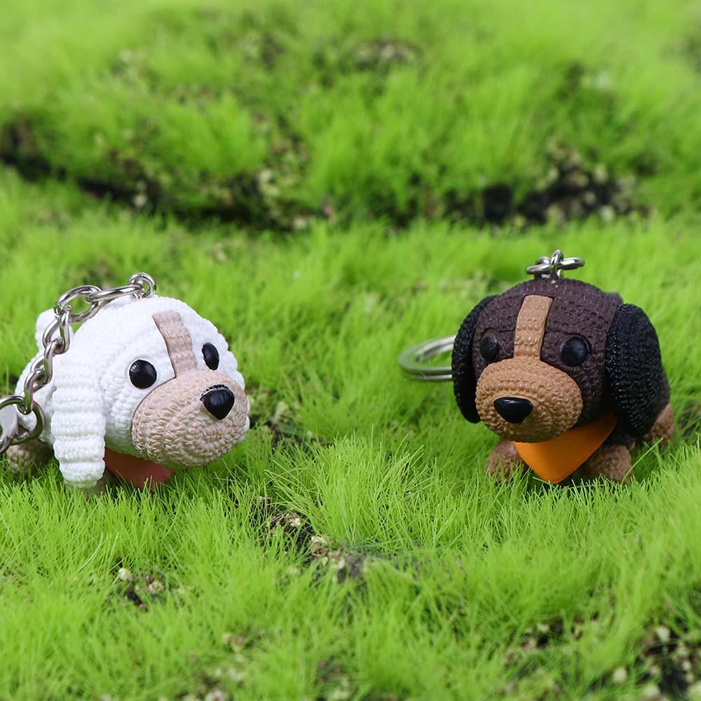 Accesorios interiores para bolsa, accesorios para llaves, bolsa de lana para perros, adornos, llavero de mascota para perro, colgante para bolso, llaveros de muñecos para perros