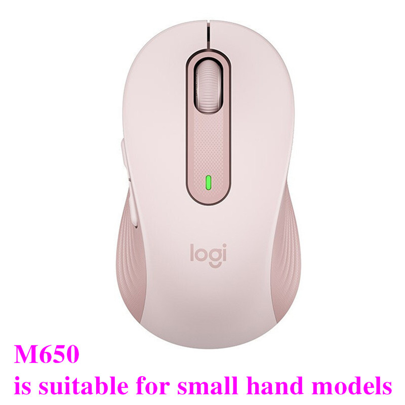Logitech M650 / M650L Bezprzewodowa mysz Bluetooth Cicha mysz biurowa do laptopa do komputera PC/Mac/wielu urządzeń Mysz praworęczna: Black