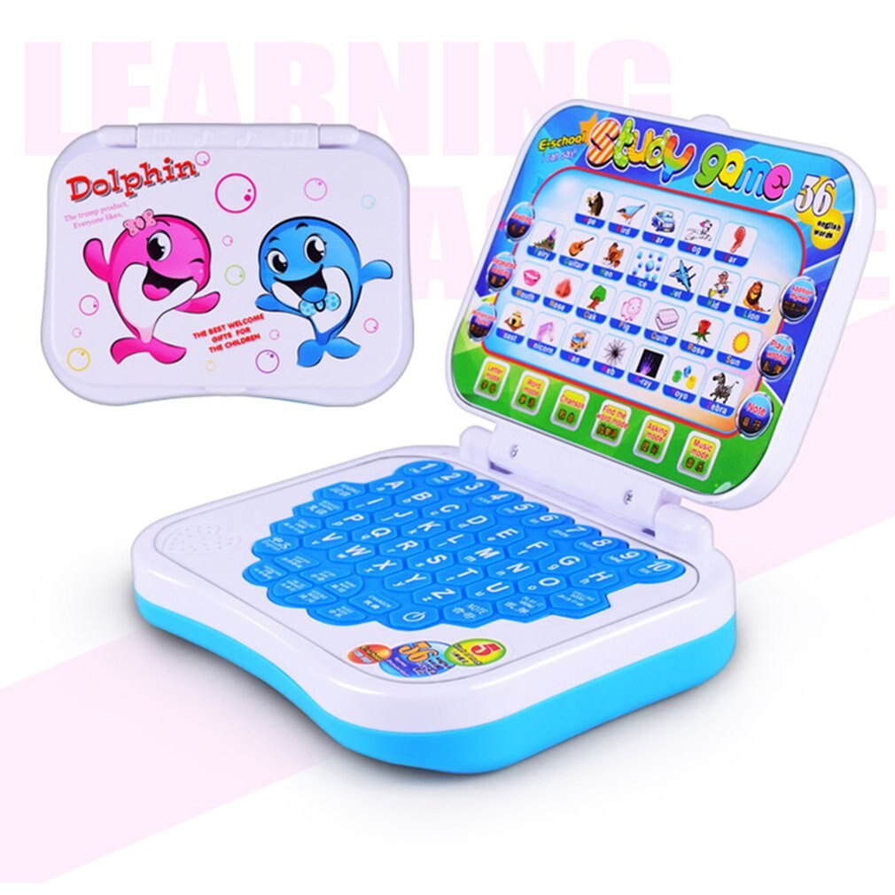 Early Educatief Kids Laptop Speelgoed Machine Multifunctionele Alfabet Muziek Speelgoed Puzzels Fonetische Taal Geluid Laptop Speelgoed