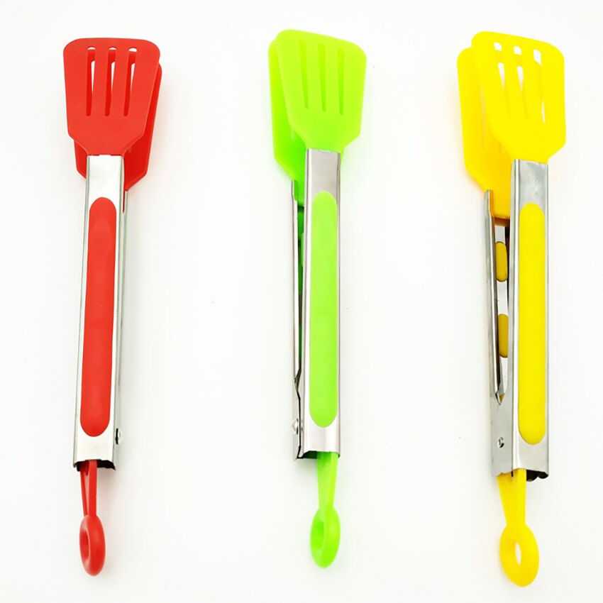 1PC Edelstahl Lebensmittel Zange Multi-funktion Steak Grill Backen Tong Küche Kochen Gebäck Brot Clamp Lebensmittel Clip werkzeuge
