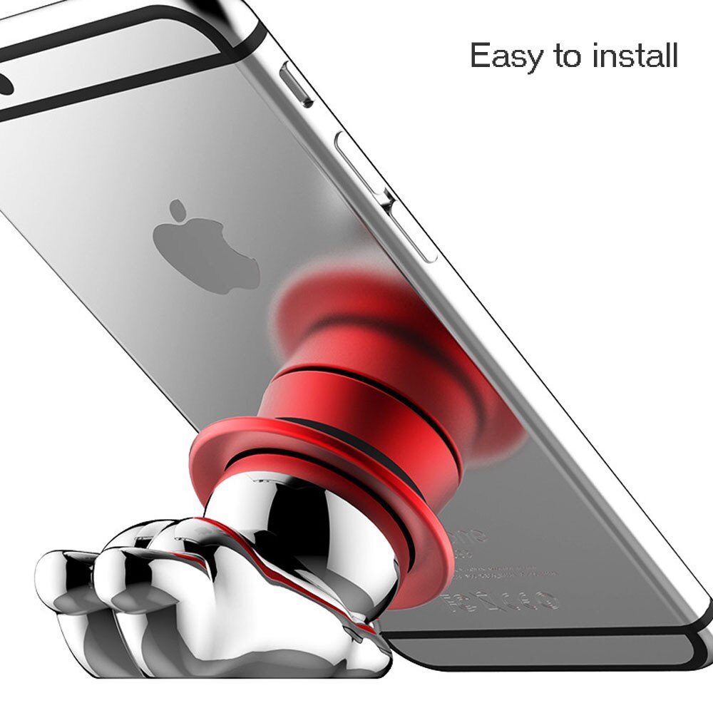 Mobiltelefon tablet stativ magnet bil telefon holdere crazy hat dukke magnetisk telefon holder 360 rotations bil stand mount mobil holder