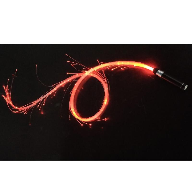LED Licht Optik Fiber Lichter 17,8 m 3 Modi Fiber Optik Peitsche LED Beleuchtung Lange Lampe Lebensdauer Beleuchtung tanzen Hand seil Licht: warm Gelb