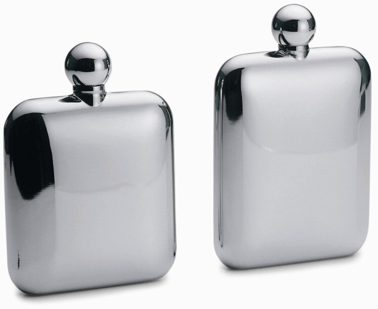 Modern Stainless Steel Small Hip Flask Luxury Portable Titanium Bottle Personality Stainless Bottles Alcohol FF70W