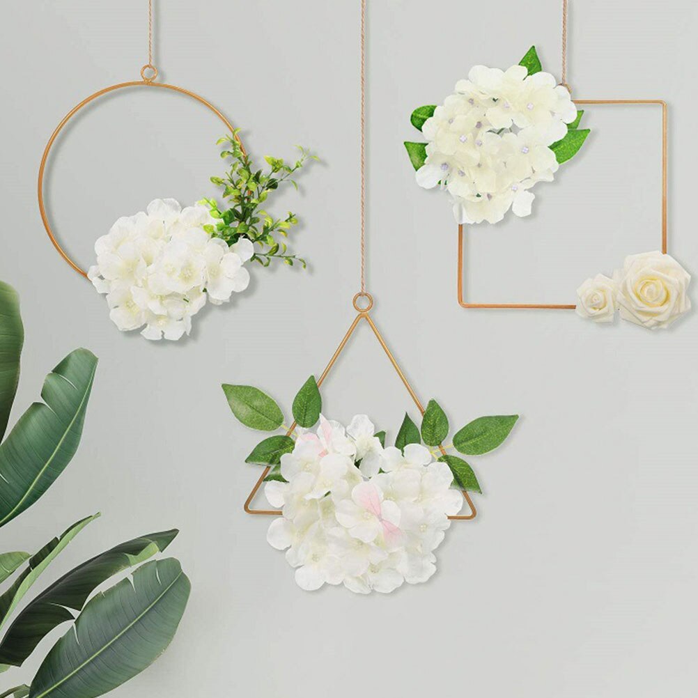 Exquisite Wreath Frame Hanging Flower Circle Decorative Flower Frame Flower Accessory