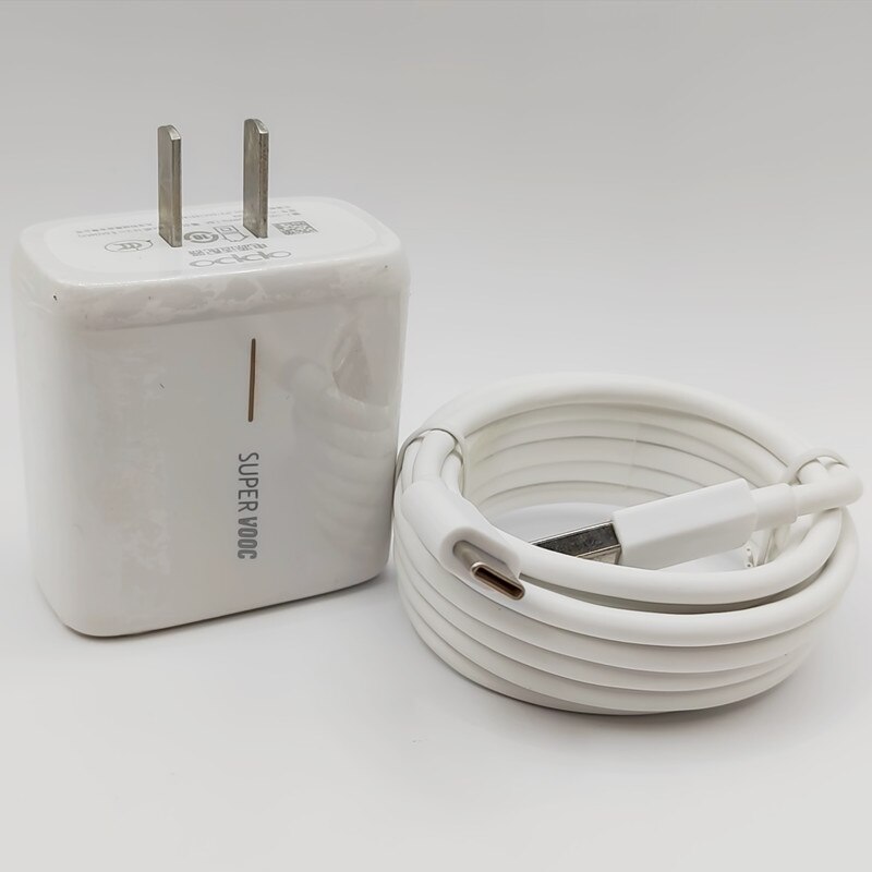 Eu/Us Oppo Supervooc 65W Fast Charger Supervooc 2.0 Adapter 6.5A Type C Kabel Voor Voor Vinden X2 pro Reno6 Reno5 Ace 2 X20 Pro