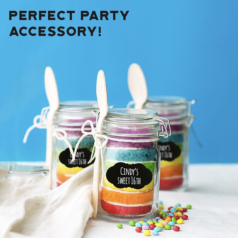 250pcs/Roll Home Decoration Blackboard Sticker Black Recycling PVC Adhesive Organizer Kitchen Label Stickers Waterproof