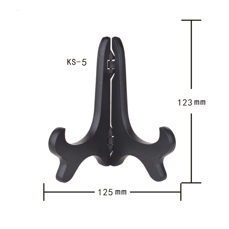 1pc staffeli tallerkenholder bakke billedrammer foto piedestal holder bærbar badge tallerken display stativ køkken tallerken stativ organizer: 5 tommer