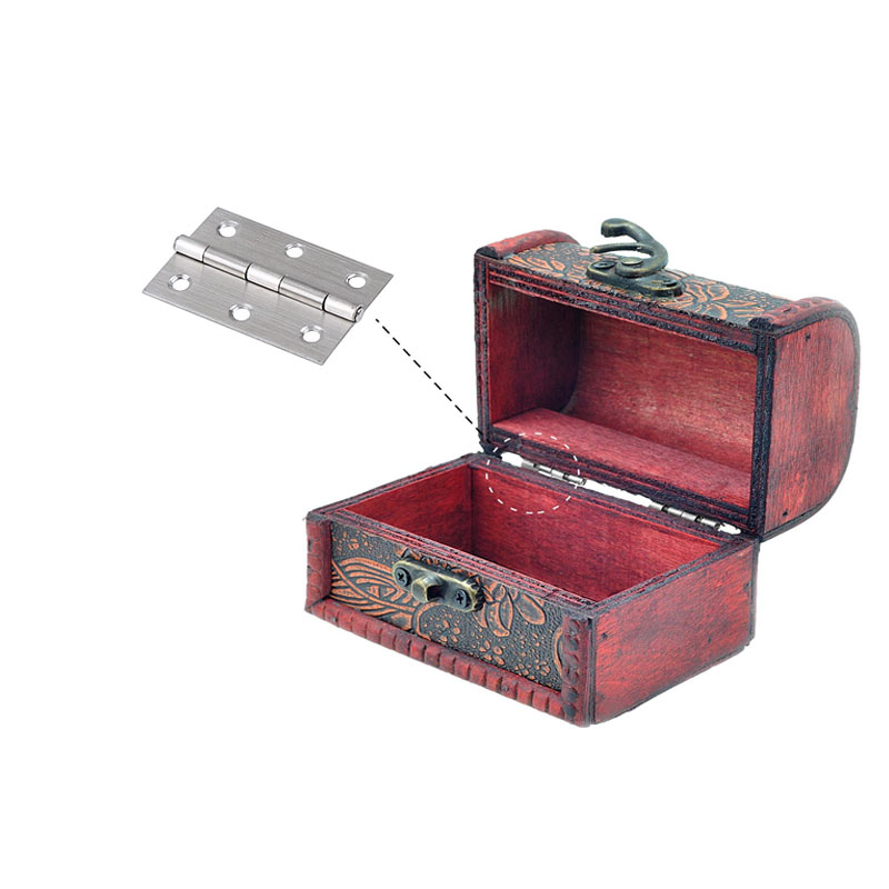 6-20 piezas bisagras de puerta pequeñas 304 acero inoxidable plata muebles para el hogar herrajes para gabinete de Piano con tornillos 1,5 pulgadas 2 pulgadas 2,5 pulgadas 3 pulgadas