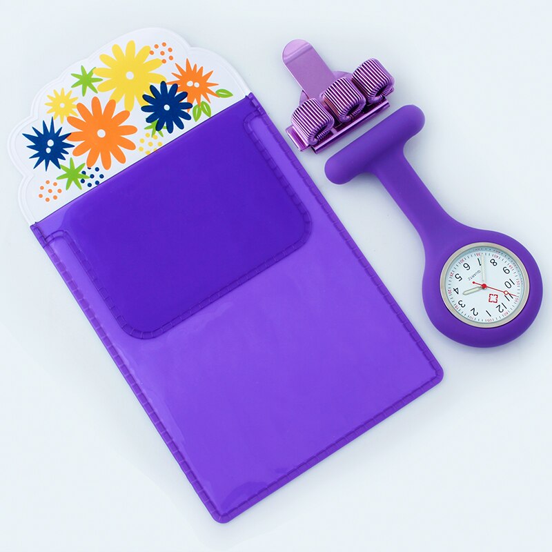 Orologio in Silicone infermiera Fob orologio regalo per allattamento clip per penna al quarzo 4 colori portapenne medici infermiere borsa per penna dedicata pratico Unisex
