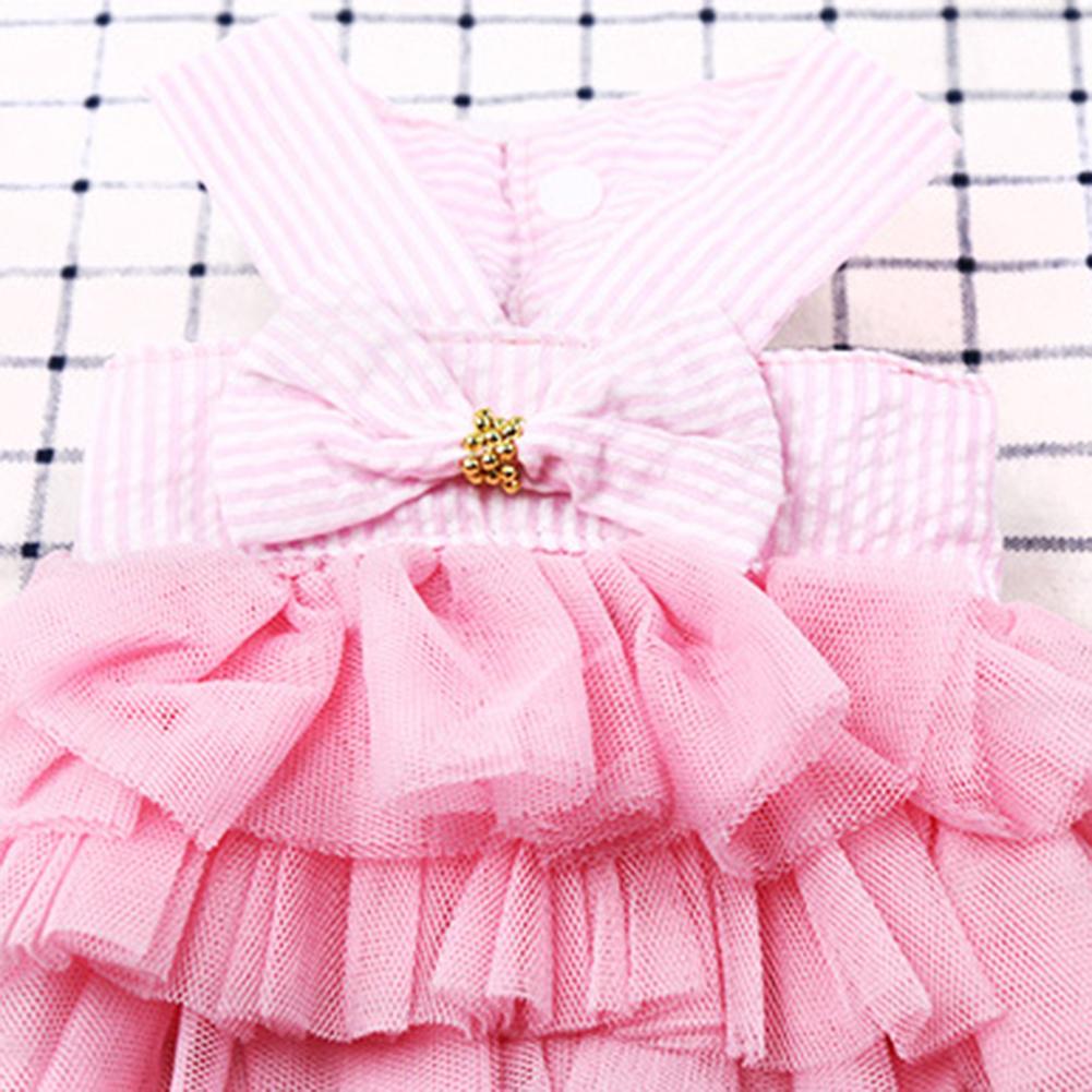Summer Pet Dog Princess Strap Skirt Puppy Wedding Birthday Party Clothing Dress