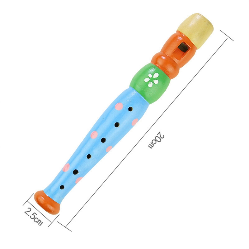 4 Stuks Childrens/Beginners Houten Cartoon Recorder. Een Grote Instrument Voor Kinderen Te Beginnen. T4MF