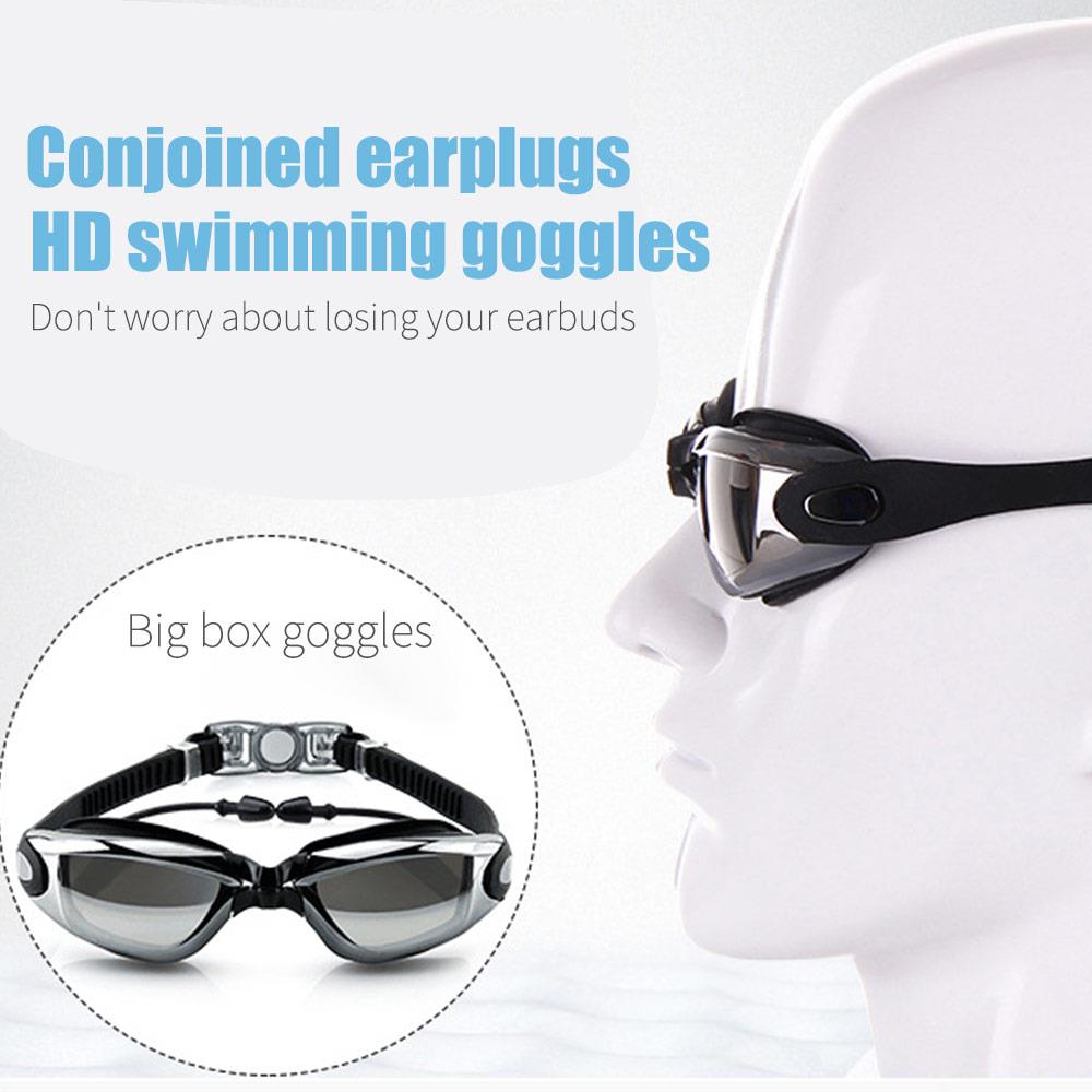 Øjenbeskytter holdbar bærbar pc voksen swimmingpool dykning beskyttelsesbriller praktisk strand svømning anti tåge beskyttelsesbriller