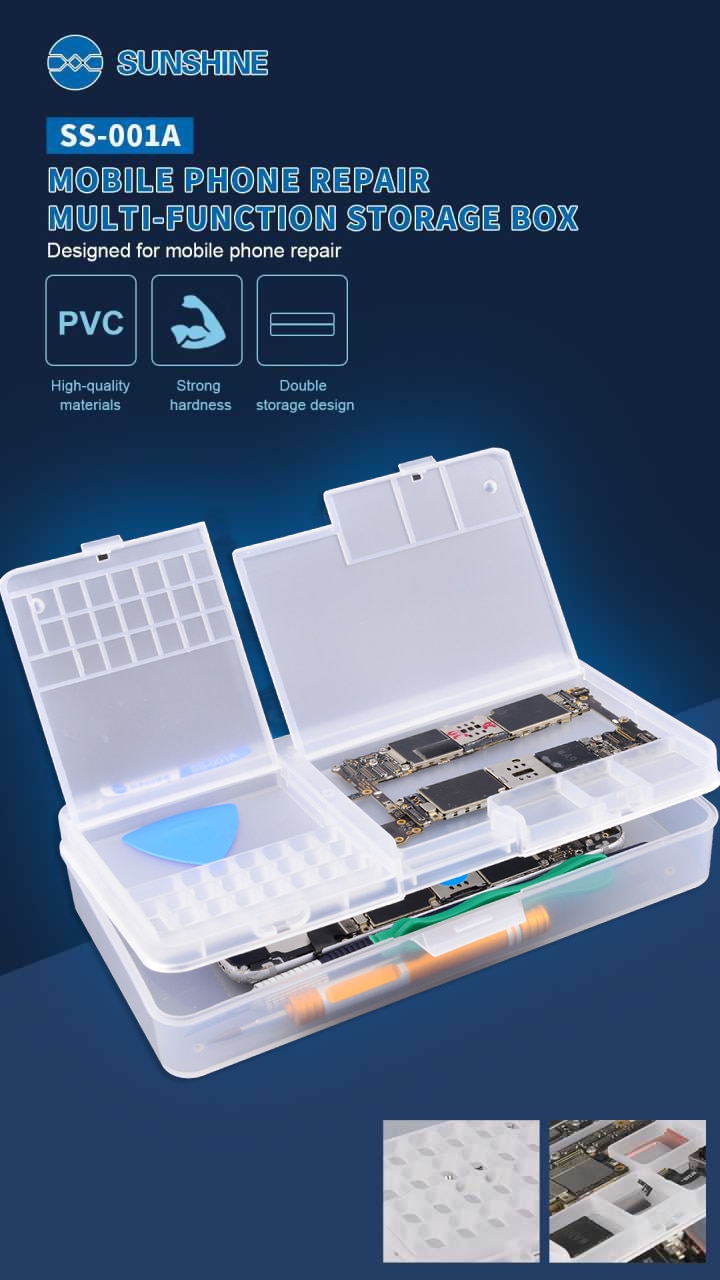 Multifunktionale praktisch-Reparatur-Aufbewahrungsbox für IC-Teile, Smartphone-Öffnungswerkzeuge, Sammler Sonnenschein SS-001A