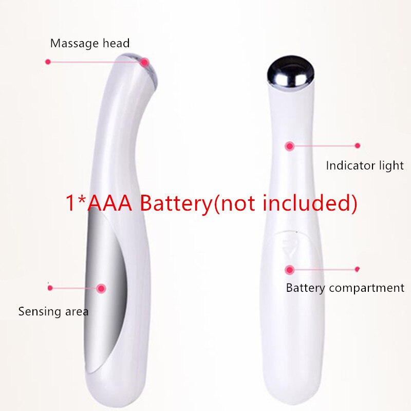 Mini lápiz eléctrico portátil para masaje de ojos, dispositivo facial de círculo oscuro, vibración, cara delgada, palo mágico, antiarrugas, cuidado de los ojos, 20 #42