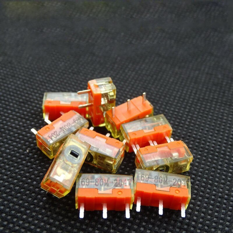 2Pc Ttc Stofdicht Gold Muis Micro-schakelaar Micro Knop Goud Contactor 80 Miljoen P9YE