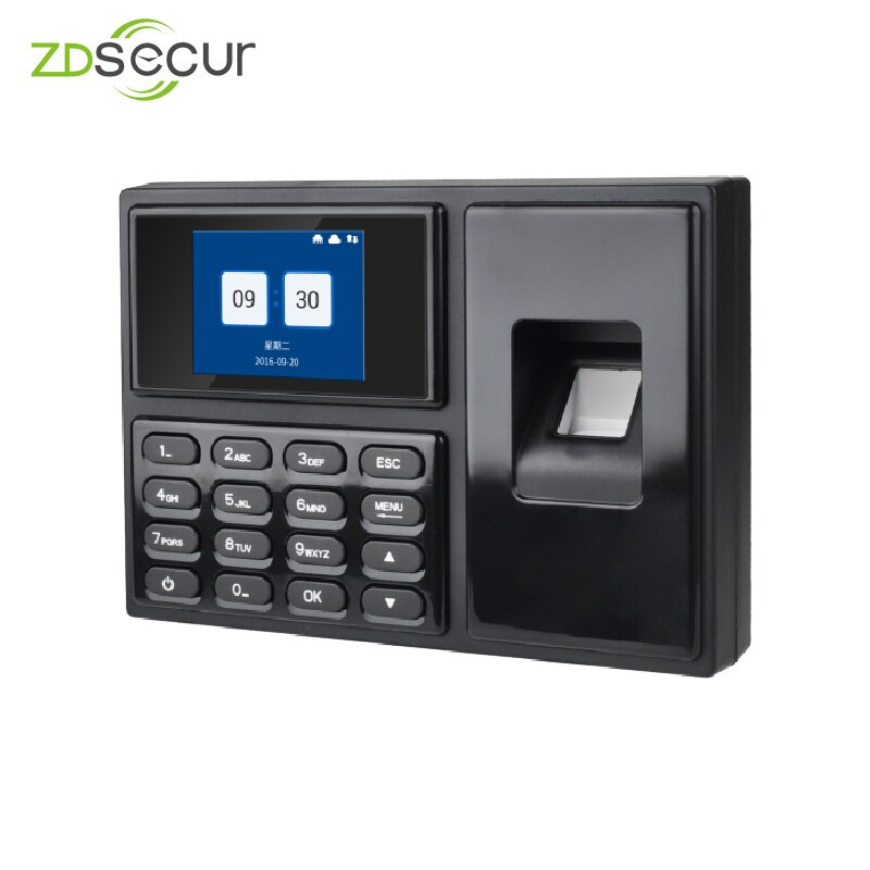 TCP/IP Biometric Fingerprint Time Clock Recorder Attendance Employee Electronic Punch Reader Machine ZDA4