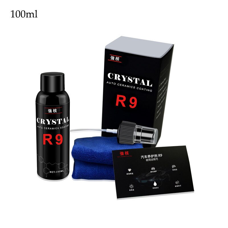 R9 Liquid Glass Car Nano Ceramics Coating Car Paint Care Liquid Anti-scratch Super Hydrophobic Windshield Glass Coating: Default Title