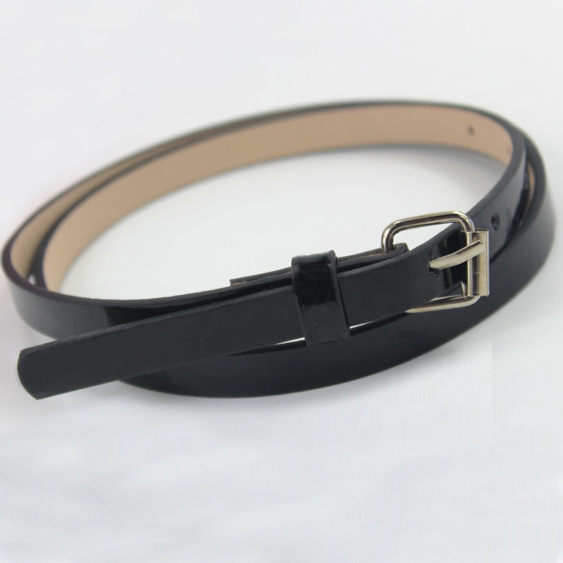 Simple Fastening Pin Buckle Belt Wear Resistant PU Leather Women Belt Waistband Adjsutable For Clothes Accessories
