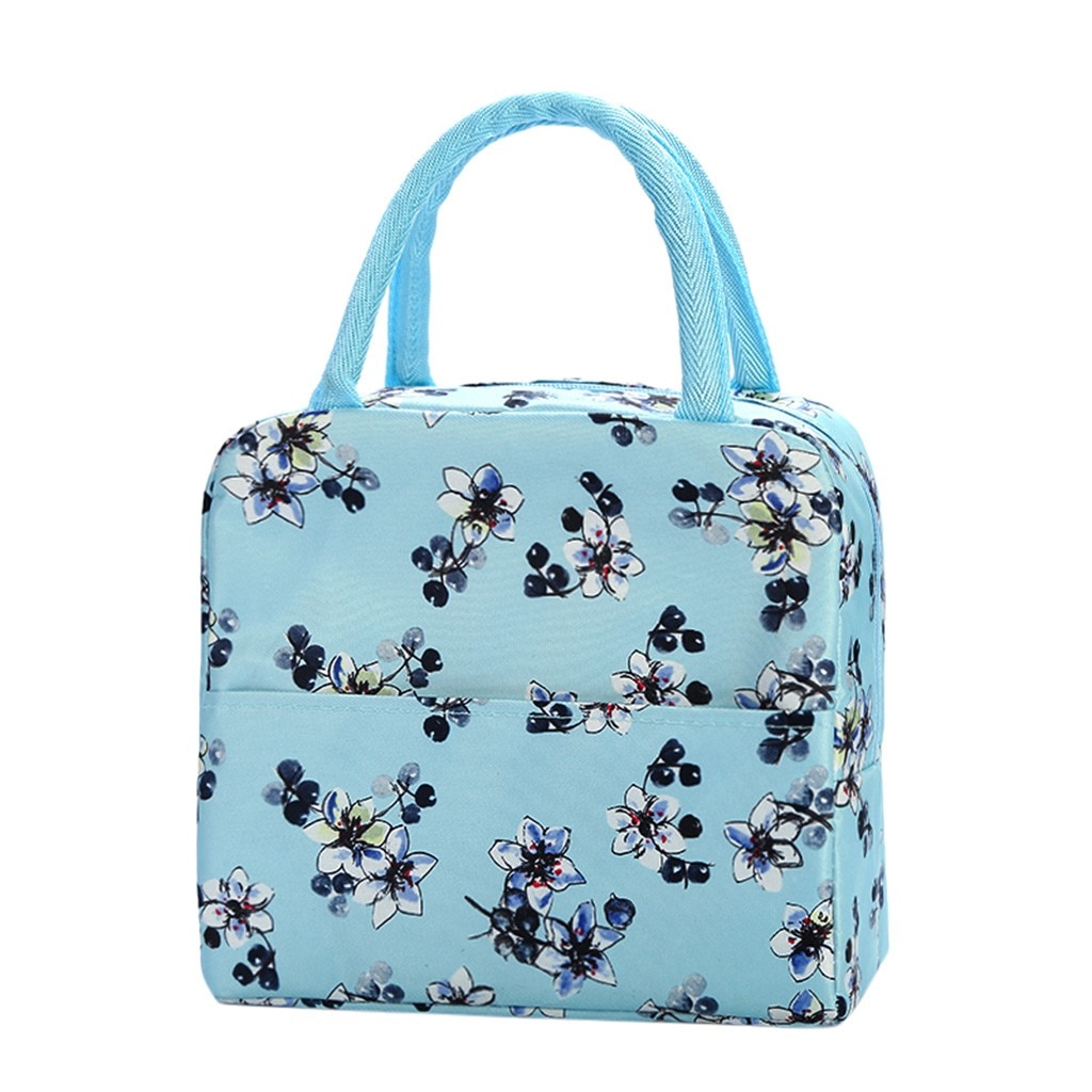 Simple Style Large Capacity Waterproof Oxford Lunch Bag Outdoor Picnic Bag high capacity Oxford humanized Lunch package