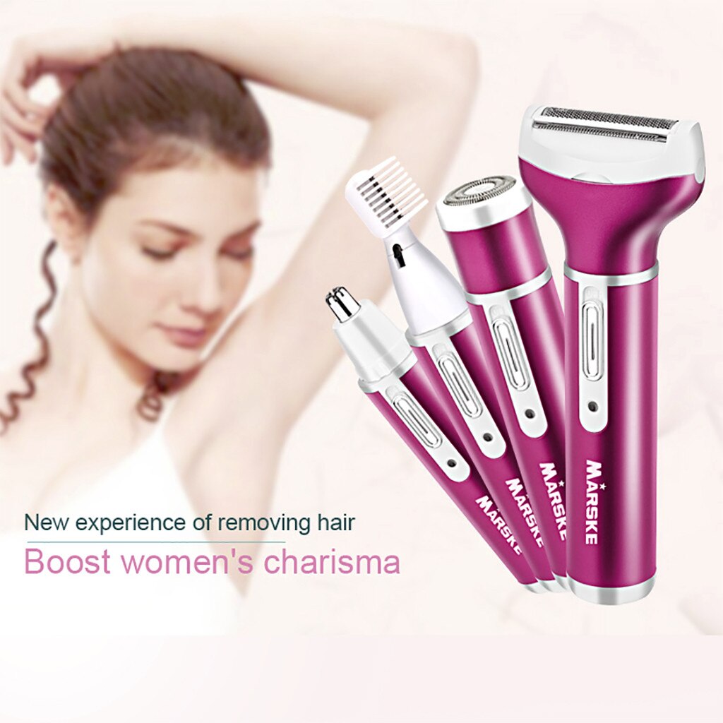 Smart Home for Adult Eyebrow Clipper Beard Beauty Use Nose Hair 4 In 1 Clipper Electric Nose Face Beard Remove Shaver