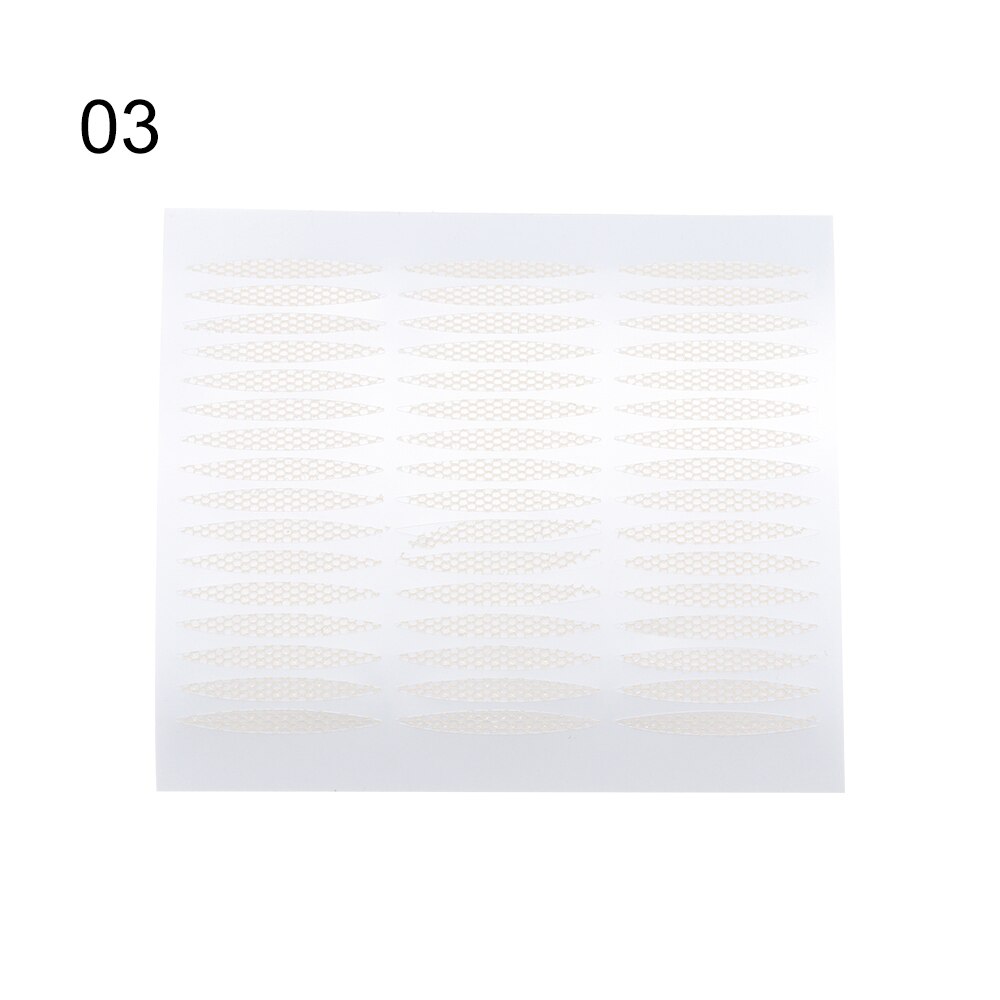 240Pcs Dubbele Vouw Ooglid Sticker Kant Fiber Onzichtbare Ooglid Mesh Tape Transparante Grote Ogen Zelfklevende Make-Up gereedschap: 3