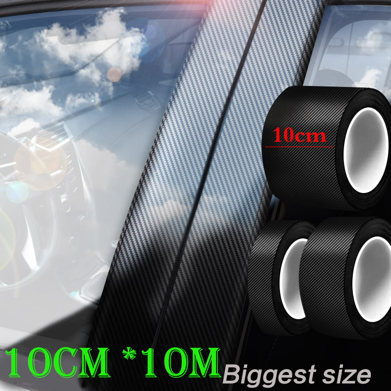 Nano Koolstofvezel Autosticker Diy Pasta Beschermer Strip Auto Dorpel Zijspiegel Anti Kras Tape Waterdichte Beschermfolie