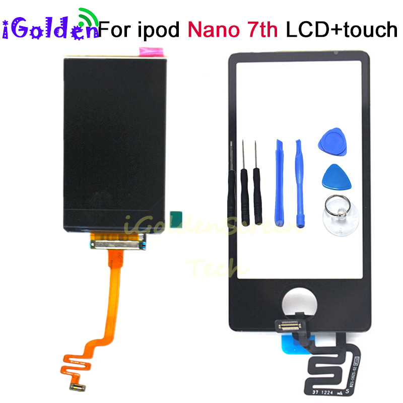 Aaa til ipod nano 7 7th lcd-skærm berøringsskærm digitaliseringsenhed til ipod nano 7 7th lcd