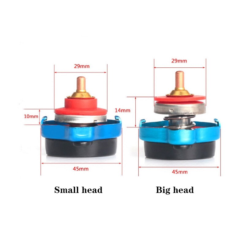 Radiator Cap - D1 Spec Thermo Gauge - 0.9/1.1/1.3 Bar - Aluminum Alloy & Silica Gel - For Cars & Motorcycles