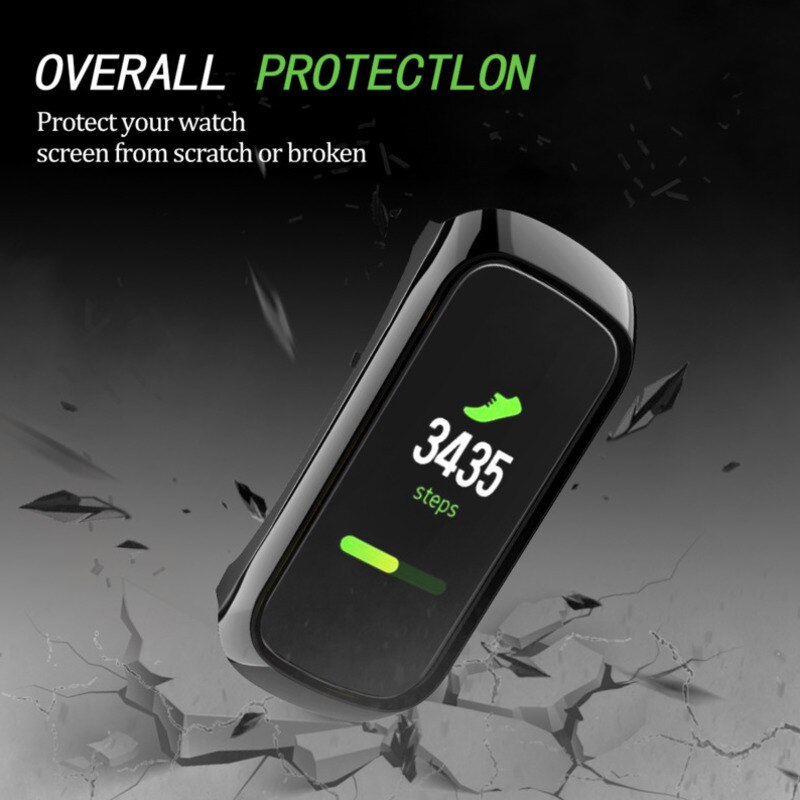 Voor samsung galaxy fit plating tpu anti-hoesje voor galaxy fit smartwatch hoesje duurzaam hoesje zacht tpu doorzichtig hoesje