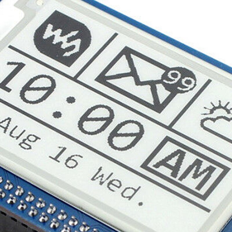 Waveshare 2,7 Zoll E-Papier, 264X176,E-Ink-Display HUT für Raspberry Pi 2B/3B/Null/Null W, Farbe: schwarz, Weiß, Spi-schnittstelle