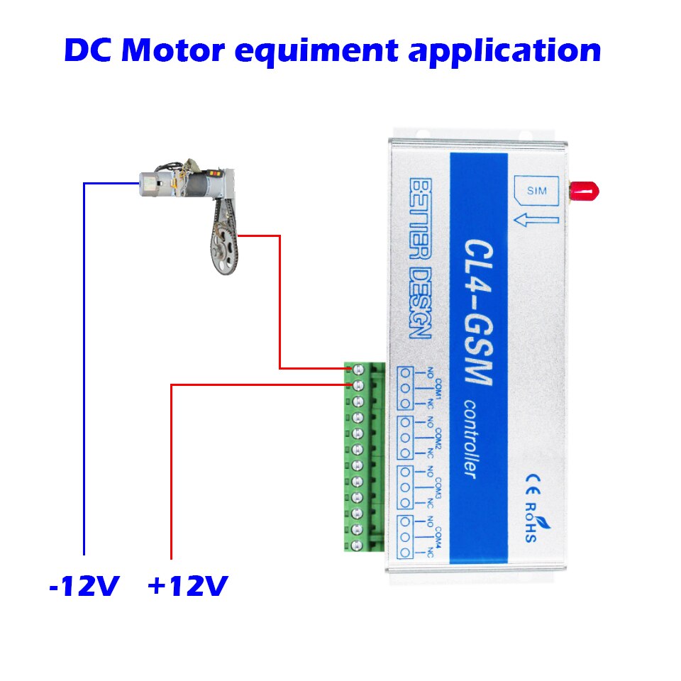 GSM remote controller Home Security System Household 4 channels 4switchs for household Electrical Appliances Barrier gate opener