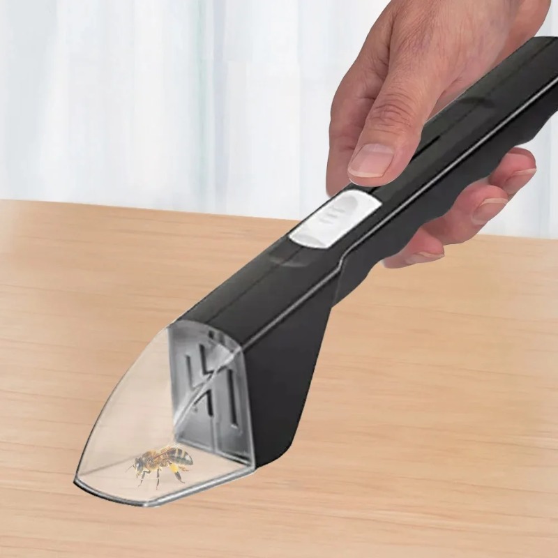 Ming insektsfälla bärbar genomskinlig press spindelfälla för inomhus- och utomhusbruk insektsskådare beröringsfri insektsfälla
