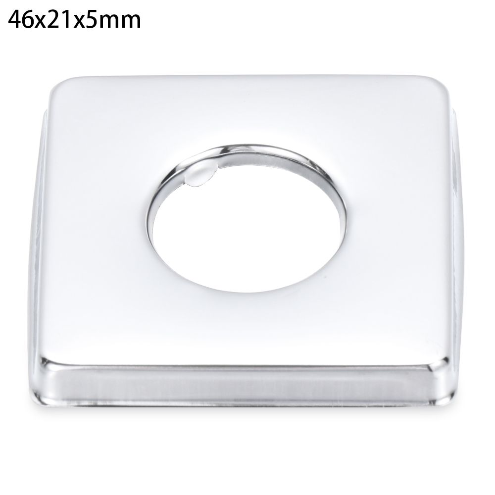 Shower Kitchen Wall Flange Chrome Flange Cover Faucet Accessories Pipe Wall Covers Faucet Decor Faucet Decorative Cover: 46x21x5mm